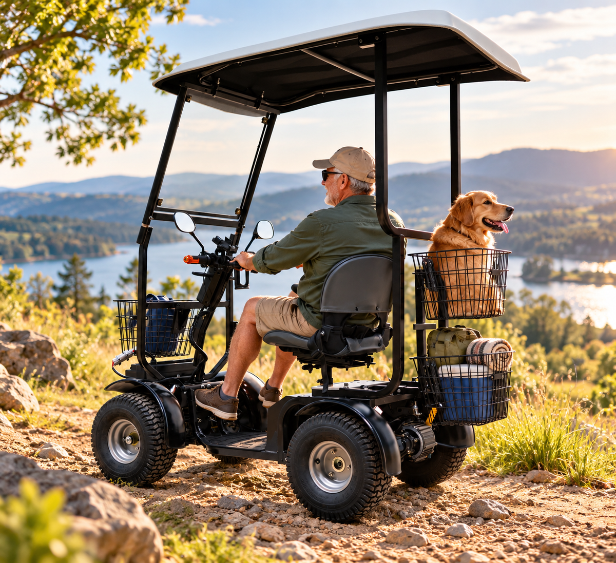 Cheeta Ninja All-Terrain Mobility Scooter with Canopy