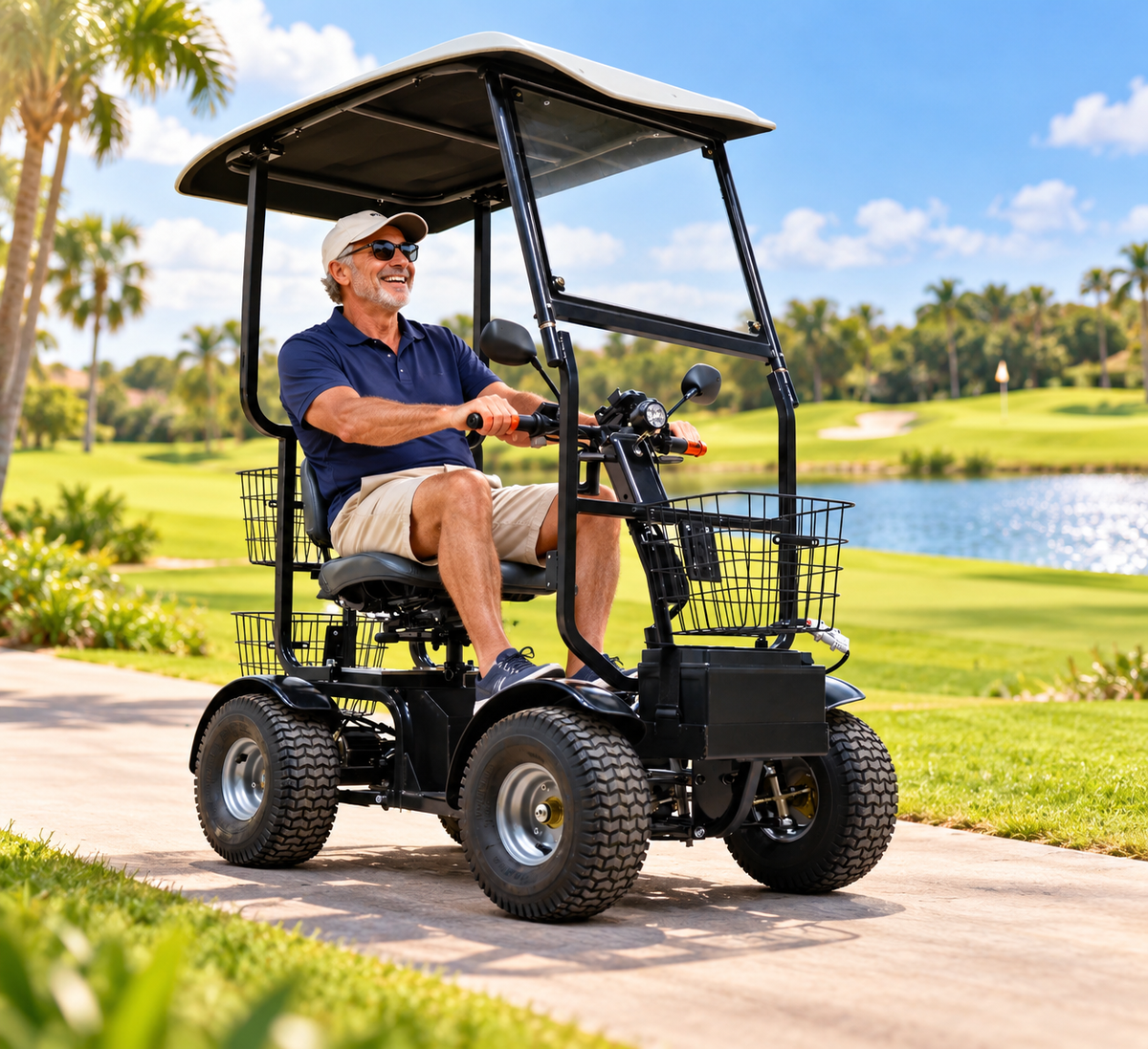 Cheeta Ninja All-Terrain Mobility Scooter with Canopy