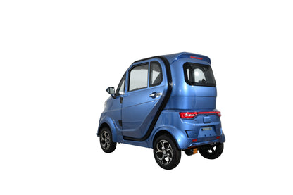 Q Express Fully Enclosed All-Weather Cabin Scooter - Blue