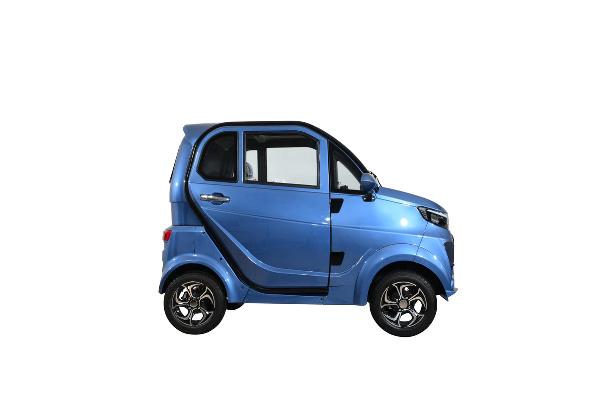 Q Express Fully Enclosed All-Weather Cabin Scooter - Blue