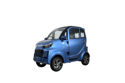 Q Express Fully Enclosed All-Weather Cabin Scooter - Blue