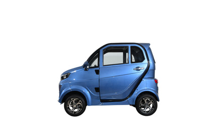 Q Express Fully Enclosed All-Weather Cabin Scooter - Blue