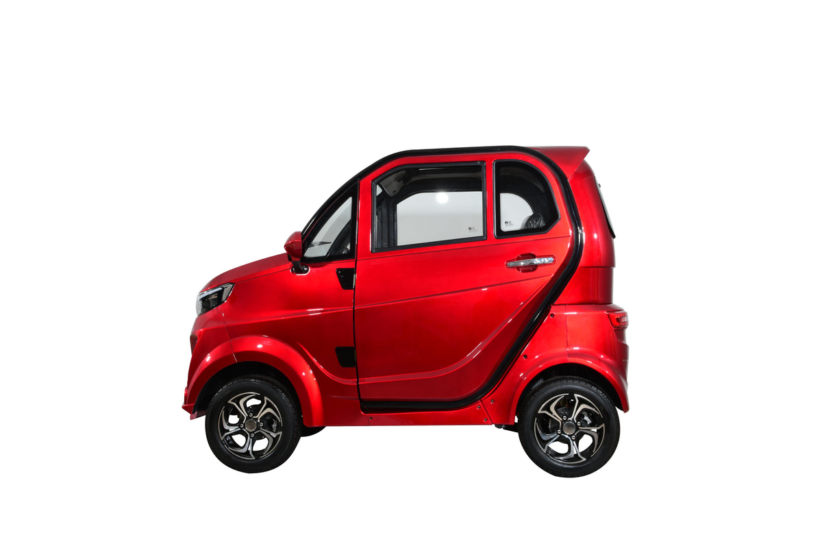 Q Express Fully Enclosed All-Weather Cabin Scooter - Red