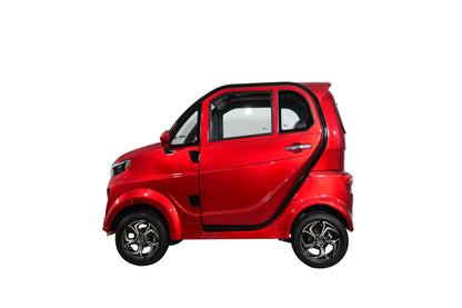 Q Express Fully Enclosed All-Weather Cabin Scooter - Red
