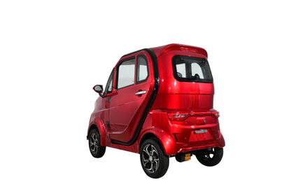 Q Express Fully Enclosed All-Weather Cabin Scooter - Red