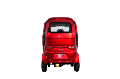 Q Express Fully Enclosed All-Weather Cabin Scooter - Red