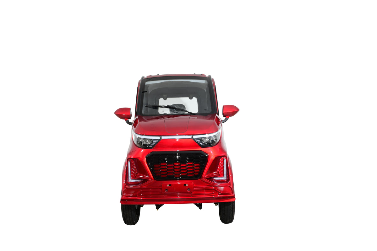 Q Express Fully Enclosed All-Weather Cabin Scooter - Red